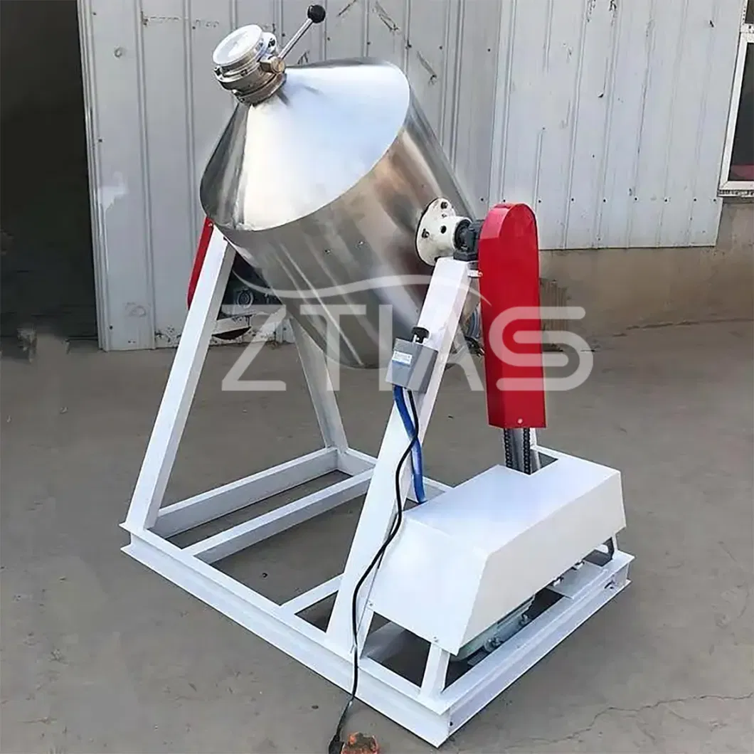 Hot-Sale Product Stainless Steel Exproof 3D Rotating Powder Drum Mixer Factory Supply