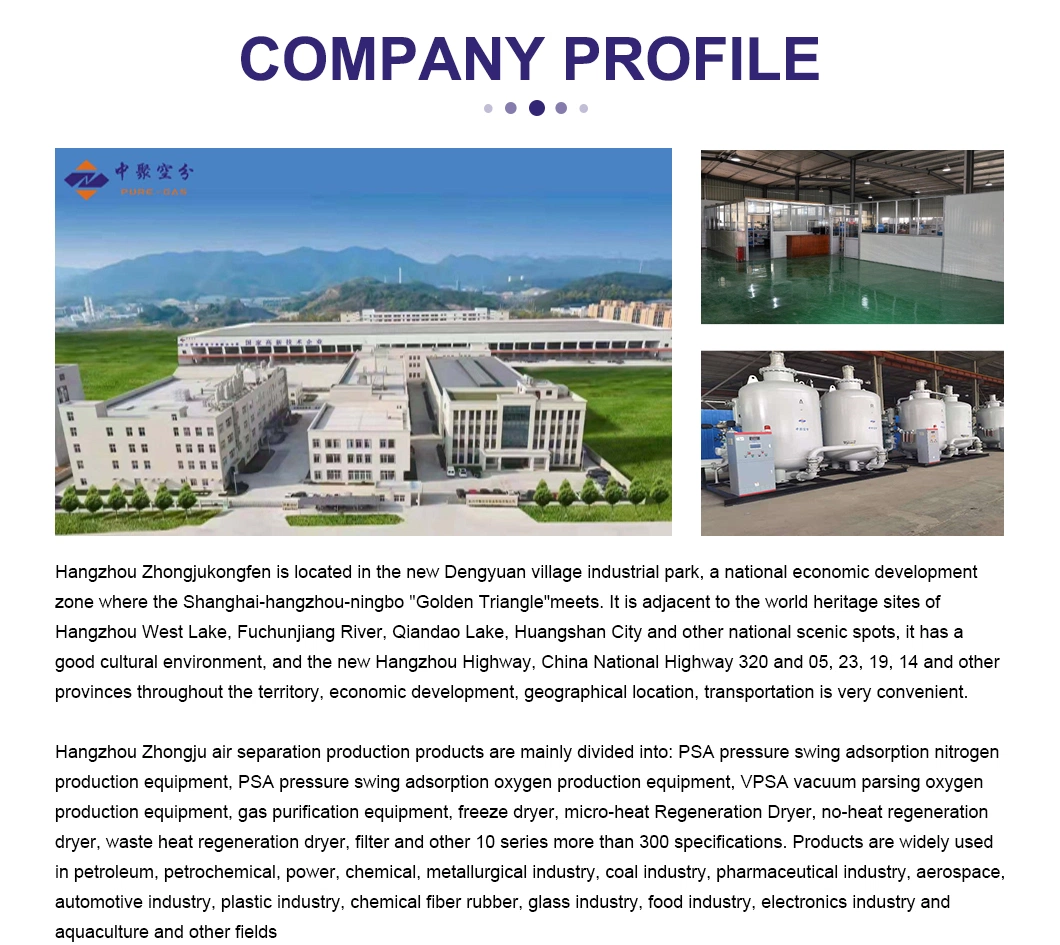 High Purity Psa Nitrogen Equipment for Food Packaging with ISO9001