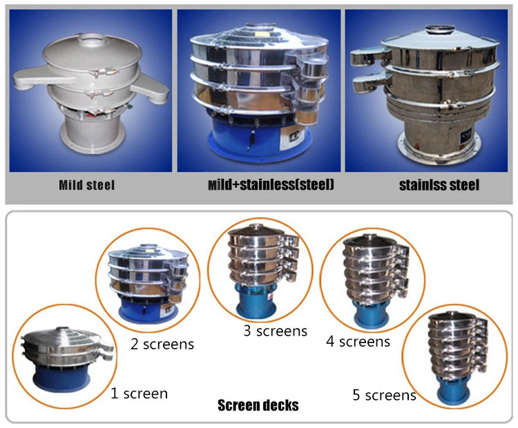 Widely Used Vibrating Screen Sieve Separator Round Shaker Machine Singapore
