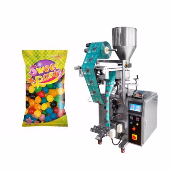 Small Jelly Beans Gummy Bear Ice Candy Pouch Filling Packing Machine