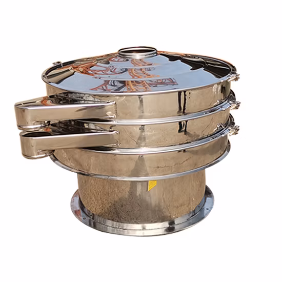 High Efficiency Vibrating Round Separator for Detergent Powder Separating Plant Bouncing Ball / Ultrasonic System 400