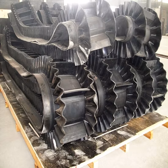 Good Service Chemical Industry Grain Transport Belting Sidewall Steep Inclined Belt Conveyor