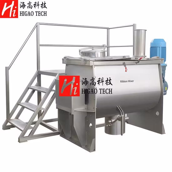 HD400 Titanium Dioxide Buckwheat 3D Sports Powder Wet Granule Ribbon Mixer
