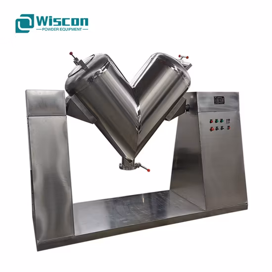 Chemicals Catalysts Cosmetics V Type Rotary Drum Mixer Blender Mixture Machine