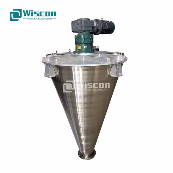 Additives Sweetener Agents Food Grade Conical Cone Spiral Mixing Mixture Machine