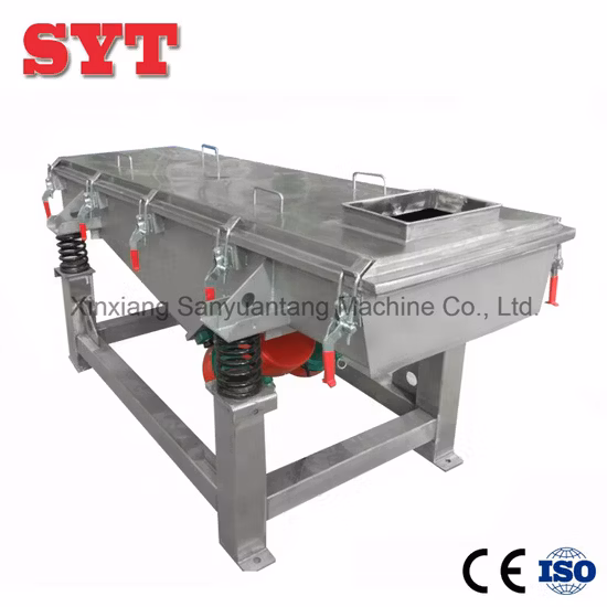 China Rectangular Sieve Linear Vibrating Screen Separator for Particles