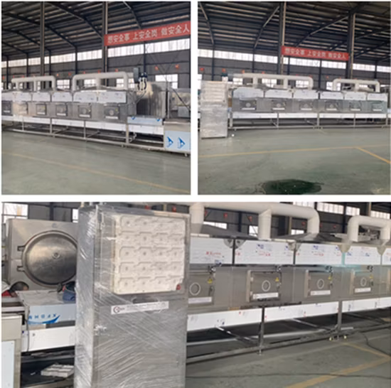 Industrial Automatic Conveyor Belt Type Microwave Tunnel Spice Drying Equipment